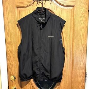 Monterey‎ Club Oregon Golf Vest Mens XL Black Sleeveless Full Zip